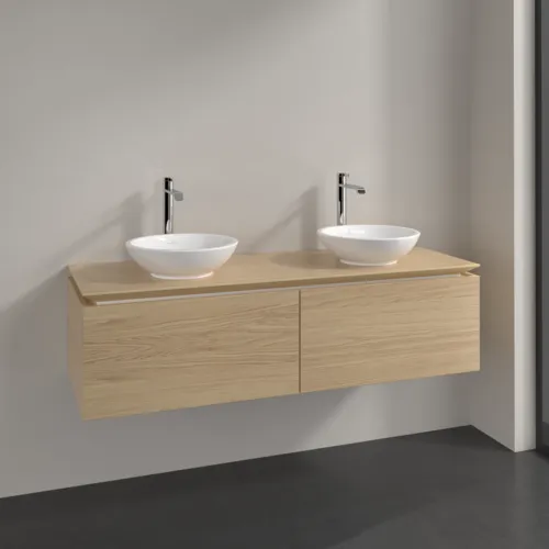 VILLEROY BOCH Legato toaletní skříňka, 2 výsuvy, 1400 x 380 x 500 mm, severský dub / severský dub #B59100VJ, obrázek 2