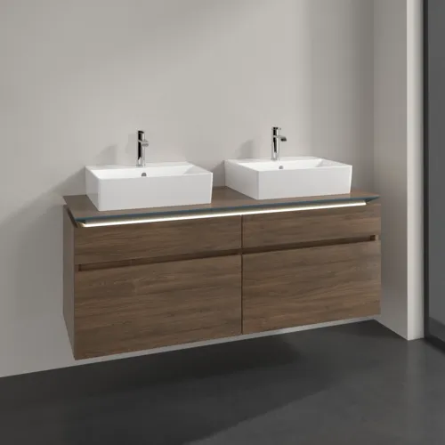 VILLEROY BOCH Legato toaletní skříňka, s osvětlením, 4 výsuvy, 1400 x 550 x 500 mm, Arizona Oak / Arizona Oak #B669L0VH, obrázek 2