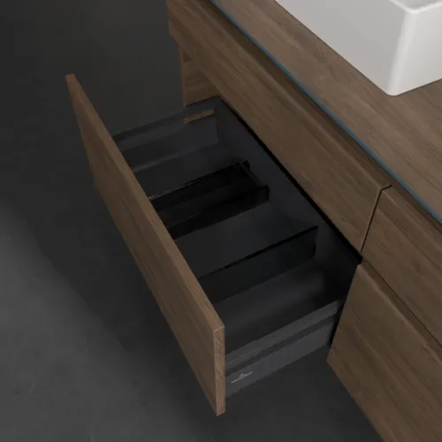 VILLEROY BOCH Legato toaletní skříňka, s osvětlením, 4 výsuvy, 1400 x 550 x 500 mm, Arizona Oak / Arizona Oak #B669L0VH, obrázek 5