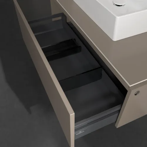 VILLEROY BOCH Legato toaletní skříňka, 1 zásuvka, 1000 x 380 x 500 mm, Truffle Grey / Truffle Grey #B60300VG, obrázek 6