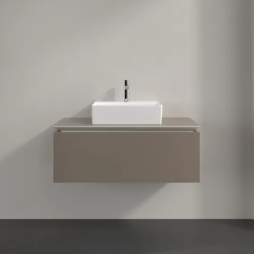 VILLEROY BOCH Legato toaletní skříňka, 1 zásuvka, 1000 x 380 x 500 mm, Truffle Grey / Truffle Grey #B60300VG, obrázek 3