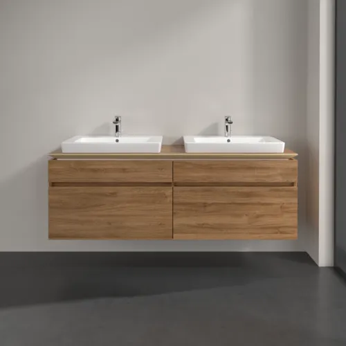 VILLEROY BOCH Legato toaletní skříňka, 4 výsuvy, 1600 x 550 x 500 mm, dub Kansas / dub Kansas #B69300RH, obrázek 3