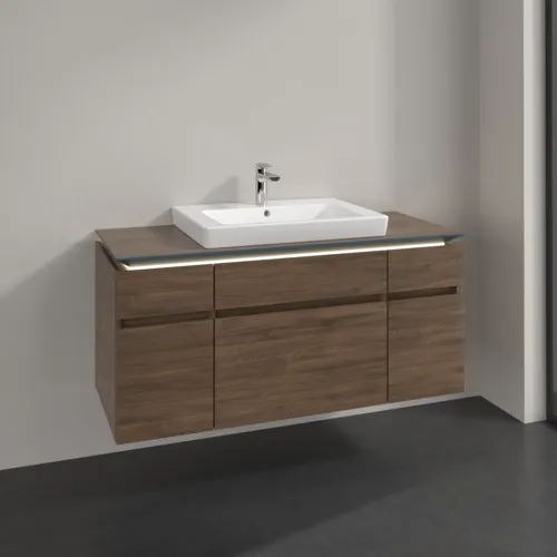 VILLEROY BOCH Legato toaletní skříňka, s osvětlením, 5 výsuvů, 1200 x 550 x 500 mm, Arizona Oak / Arizona Oak #B683L0VH, obrázek 2