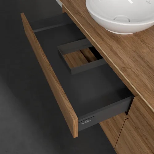 VILLEROY BOCH Legato toaletní skříňka, s osvětlením, 4 výsuvy, 1600 x 550 x 500 mm, dub Kansas / dub Kansas #B596L0RH, obrázek 6