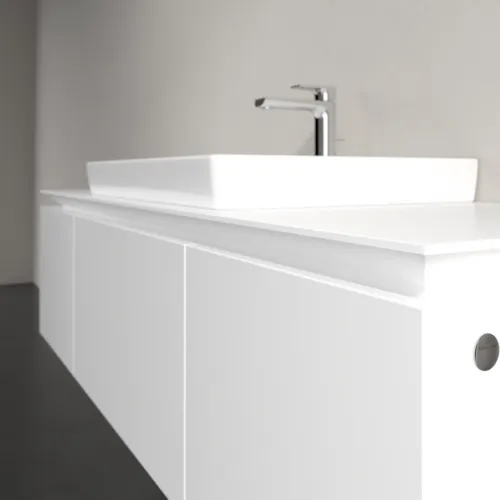 VILLEROY BOCH Legato toaletní skříňka, 3 výsuvy, 1400 x 380 x 500 mm, bílá matná / bílá matná #B68400MS, obrázek 5