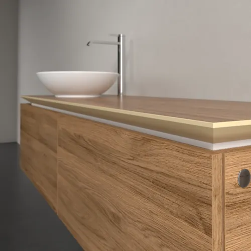 VILLEROY BOCH Legato toaletní skříňka, 2 výsuvy, 1400 x 380 x 500 mm, dub Kansas / dub Kansas #B58700RH, obrázek 5