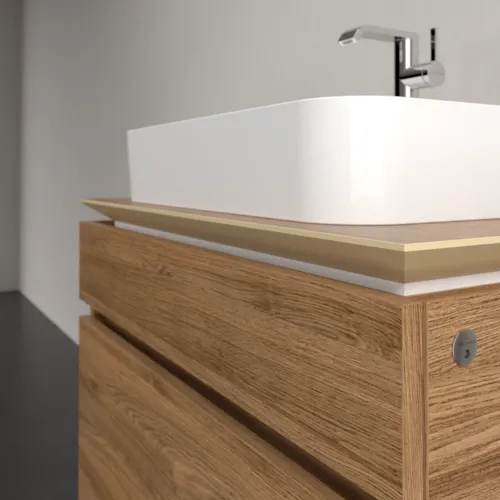 VILLEROY BOCH Legato toaletní skříňka, s osvětlením, 2 výsuvy, 800 x 550 x 500 mm, dub Kansas / dub Kansas #B754L0RH, obrázek 4