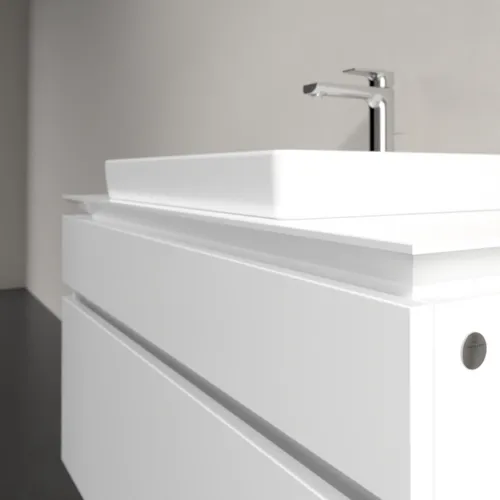 VILLEROY BOCH Legato toaletní skříňka, 2 výsuvy, 1000 x 550 x 500 mm, lesklá bílá / lesklá bílá #B68100DH, obrázek 5
