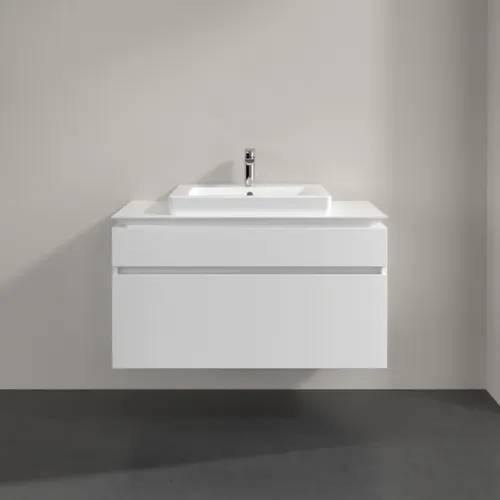 VILLEROY BOCH Legato toaletní skříňka, 2 výsuvy, 1000 x 550 x 500 mm, lesklá bílá / lesklá bílá #B68100DH, obrázek 3