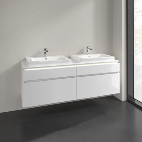VILLEROY BOCH Legato toaletní skříňka, s osvětlením, 4 výsuvy, 1600 x 550 x 500 mm, lesklá bílá / lesklá bílá #B693L0DH, obrázek 2