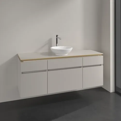 VILLEROY BOCH Legato toaletní skříňka, 5 výsuvů, 1400 x 550 x 500 mm, Soft Grey / Soft Grey #B58600VK, obrázek 2