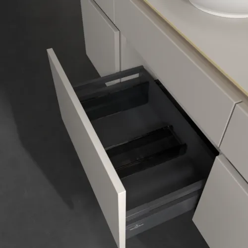 VILLEROY BOCH Legato toaletní skříňka, 5 výsuvů, 1400 x 550 x 500 mm, Soft Grey / Soft Grey #B58600VK, obrázek 7