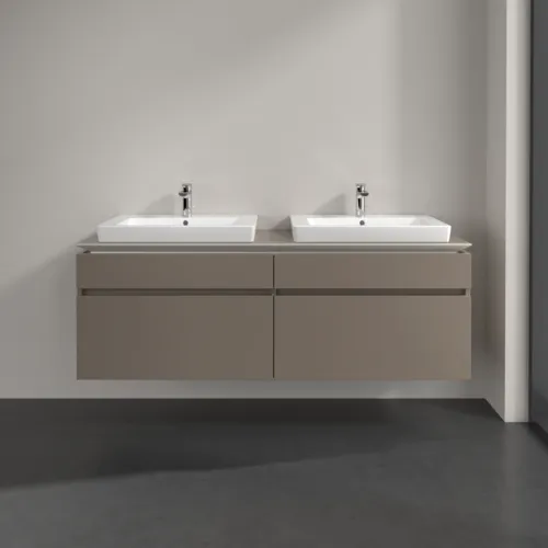 VILLEROY BOCH Legato toaletní skříňka, 4 výsuvy, 1600 x 550 x 500 mm, Truffle Grey / Truffle Grey #B69300VG, obrázek 3