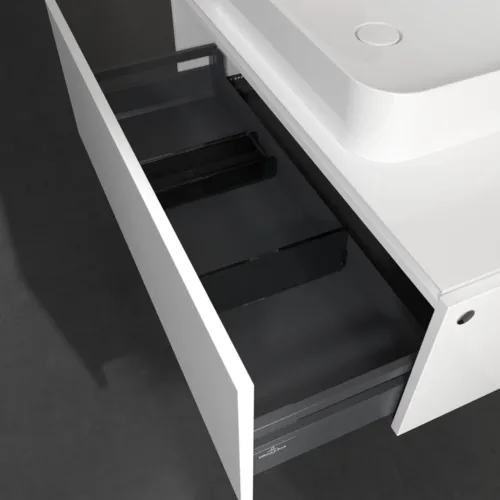 VILLEROY BOCH Legato toaletní skříňka, 1 zásuvka, 1000 x 380 x 500 mm, lesklá bílá / lesklá bílá #B75500DH, obrázek 6