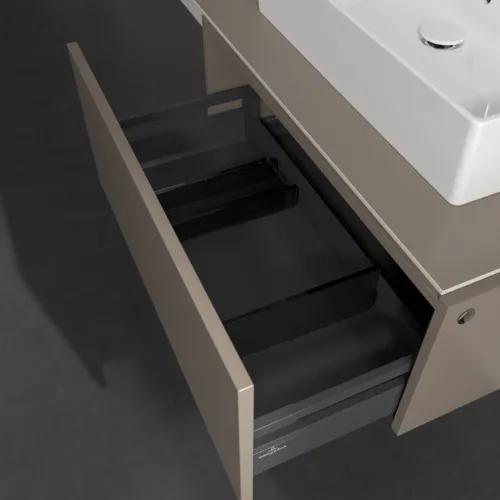 VILLEROY BOCH Legato toaletní skříňka, 1 zásuvka, 800 x 380 x 500 mm, Truffle Grey / Truffle Grey #B60100VG, obrázek 6