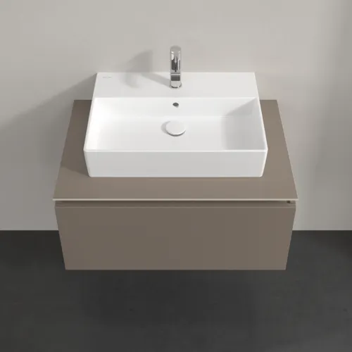 VILLEROY BOCH Legato toaletní skříňka, 1 zásuvka, 800 x 380 x 500 mm, Truffle Grey / Truffle Grey #B60100VG, obrázek 4