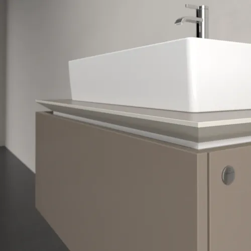 VILLEROY BOCH Legato toaletní skříňka, 1 zásuvka, 800 x 380 x 500 mm, Truffle Grey / Truffle Grey #B60100VG, obrázek 5