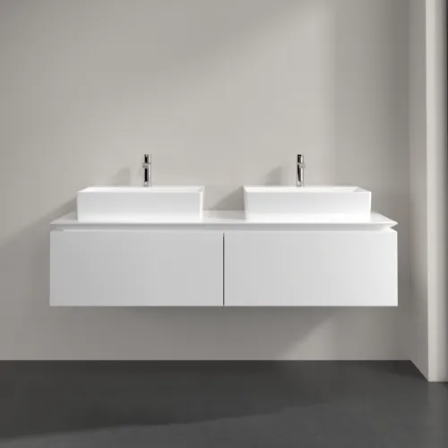 VILLEROY BOCH Legato toaletní skříňka, 2 výsuvy, 1600 x 380 x 500 mm, lesklá bílá / lesklá bílá #B67600DH, obrázek 3