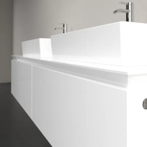 VILLEROY BOCH Legato toaletní skříňka, 2 výsuvy, 1600 x 380 x 500 mm, lesklá bílá / lesklá bílá #B67600DH, obrázek 5