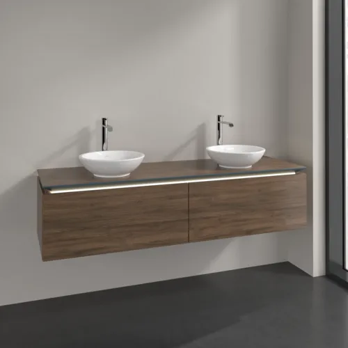 VILLEROY BOCH Legato toaletní skříňka, s osvětlením, 2 výsuvy, 1600 x 380 x 500 mm, Arizona Oak / Arizona Oak #B599L0VH, obrázek 2