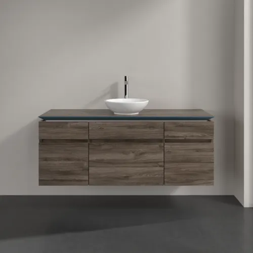 VILLEROY BOCH Legato toaletní skříňka, 5 výsuvů, 1400 x 550 x 500 mm, Kamenný dub / Kamenný dub #B58600RK, obrázek 3