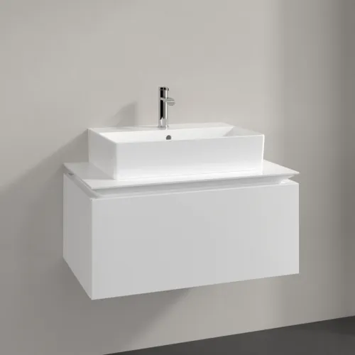 VILLEROY BOCH Legato toaletní skříňka, 1 zásuvka, 800 x 380 x 500 mm, lesklá bílá / lesklá bílá #B60100DH, obrázek 2