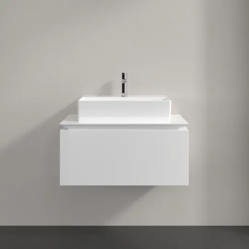 VILLEROY BOCH Legato toaletní skříňka, 1 zásuvka, 800 x 380 x 500 mm, lesklá bílá / lesklá bílá #B60100DH, obrázek 3