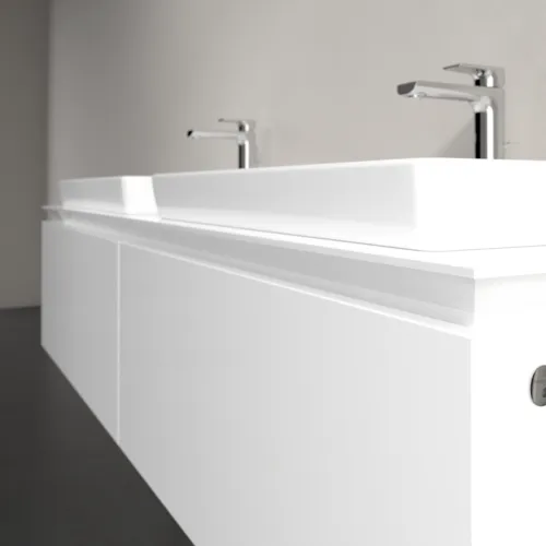 VILLEROY BOCH Legato toaletní skříňka, s osvětlením, 2 zásuvky, 1600 x 380 x 500 mm, lesklá bílá / lesklá bílá #B692L0DH, obrázek 4