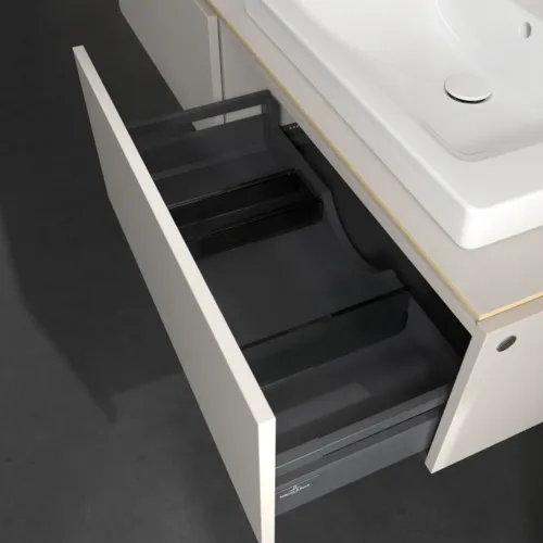 VILLEROY BOCH Legato toaletní skříňka, 2 výsuvy, 1600 x 380 x 500 mm, Soft Grey / Soft Grey #B69200VK, obrázek 6