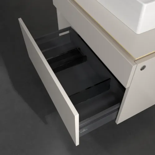 VILLEROY BOCH Legato toaletní skříňka, s osvětlením, 2 výsuvy, 800 x 550 x 500 mm, Soft Grey / Soft Grey #B602L0VK, obrázek 5