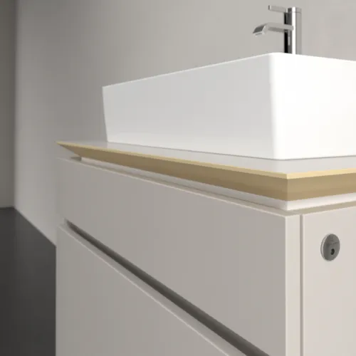 VILLEROY BOCH Legato toaletní skříňka, s osvětlením, 2 výsuvy, 800 x 550 x 500 mm, Soft Grey / Soft Grey #B602L0VK, obrázek 4
