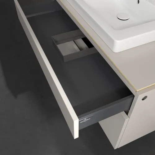 VILLEROY BOCH Legato toaletní skříňka, s osvětlením, 2 výsuvy, 1000 x 550 x 500 mm, Soft Grey / Soft Grey #B681L0VK, obrázek 6