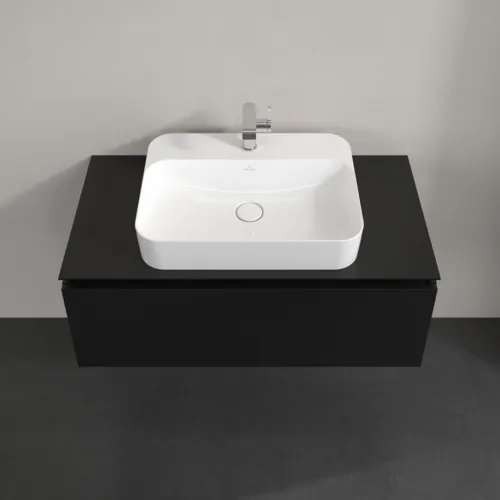 VILLEROY BOCH Legato toaletní skříňka, 1 zásuvka, 1000 x 380 x 500 mm, černý matný lak / černý matný lak #B75500PD, obrázek 4