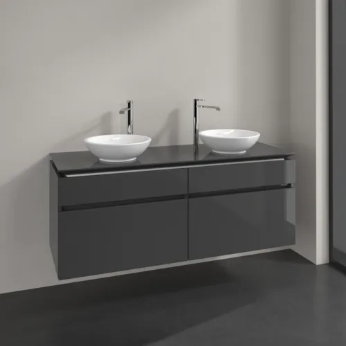 VILLEROY BOCH Legato toaletní skříňka, 4 výsuvy, 1400 x 550 x 500 mm, lesklá šedá / lesklá šedá #B59200FP, obrázek 2
