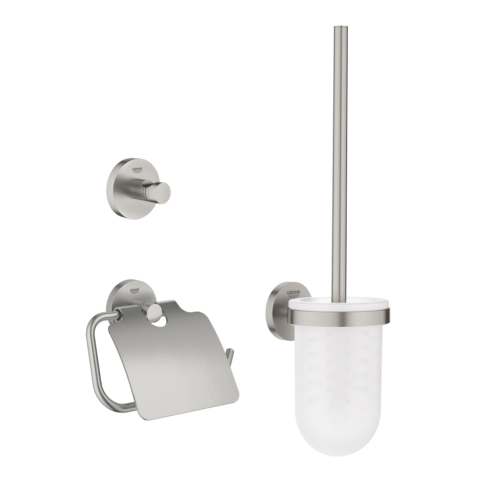 GROHE Essentials Sada doplňků pro toaletu 3 v 1 SuperSteel #40407DC1