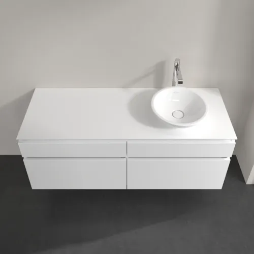 VILLEROY BOCH Legato toaletní skříňka, 4 výsuvy, 1400 x 550 x 500 mm, lesklá bílá / lesklá bílá #B59000DH, obrázek 4