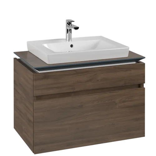VILLEROY BOCH Legato toaletní skříňka, s osvětlením, 2 výsuvy, 800 x 550 x 500 mm, Arizona Oak / Arizona Oak #B679L0VH