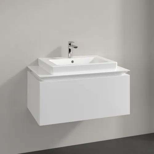 VILLEROY BOCH Legato toaletní skříňka, 1 zásuvka, 800 x 380 x 500 mm, lesklá bílá / lesklá bílá #B67800DH, obrázek 2