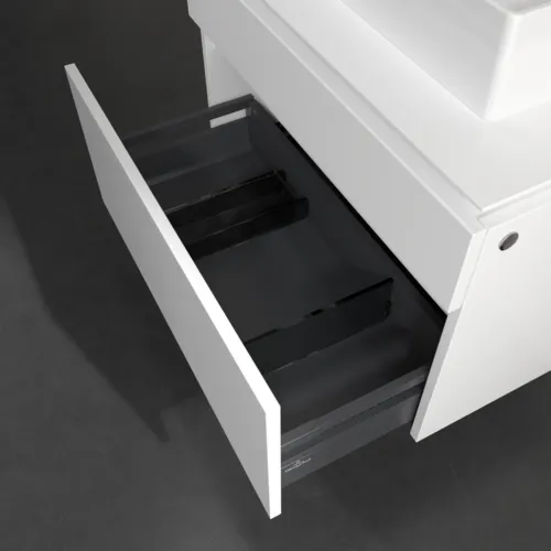 VILLEROY BOCH Legato toaletní skříňka, 2 výsuvy, 800 x 550 x 500 mm, bílá matná / bílá matná #B60200MS, obrázek 6