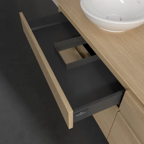 VILLEROY BOCH Legato toaletní skříňka, 4 výsuvy, 1600 x 550 x 500 mm, severský dub / severský dub #B59600VJ, obrázek 7