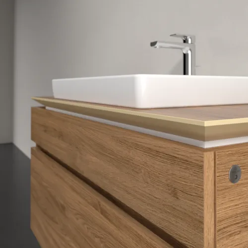 VILLEROY BOCH Legato toaletní skříňka, s osvětlením, 2 výsuvy, 1000 x 550 x 500 mm, dub Kansas / dub Kansas #B681L0RH, obrázek 4