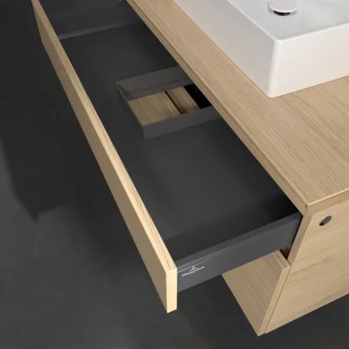 VILLEROY BOCH Legato toaletní skříňka, 2 výsuvy, 1000 x 550 x 500 mm, severský dub / severský dub #B60400VJ, obrázek 7