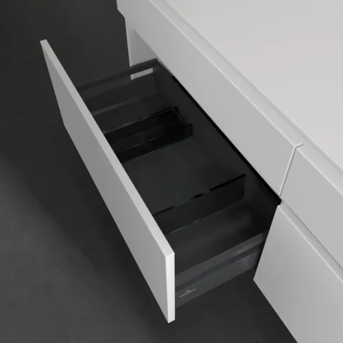 VILLEROY BOCH Legato toaletní skříňka, s osvětlením, 4 výsuvy, 1600 x 550 x 500 mm, bílá matná / bílá matná #B598L0MS, obrázek 5