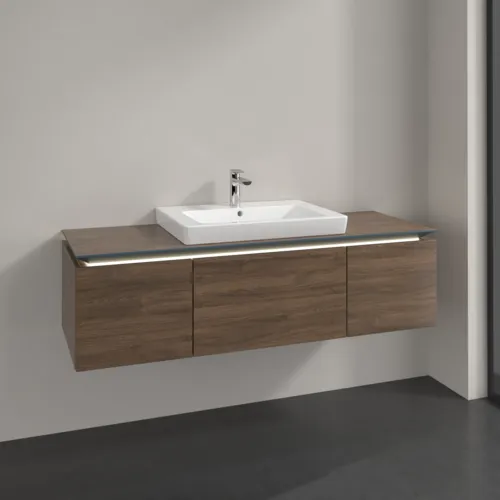 VILLEROY BOCH Legato toaletní skříňka, s osvětlením, 3 výsuvy, 1200 x 380 x 500 mm, Arizona Oak / Arizona Oak #B682L0VH, obrázek 2