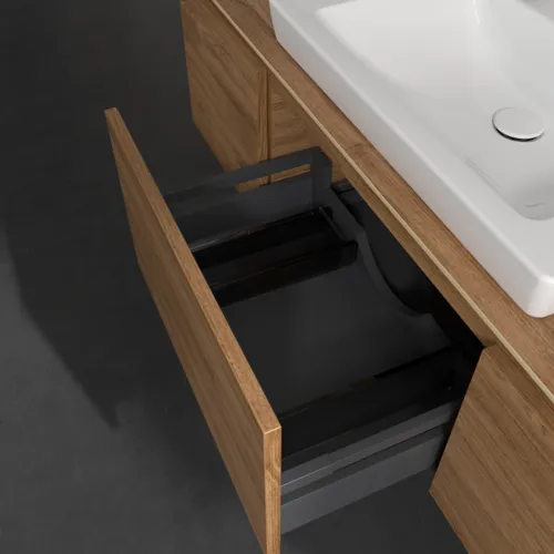 VILLEROY BOCH Legato toaletní skříňka, 3 výsuvy, 1400 x 380 x 500 mm, dub Kansas / dub Kansas #B68400RH, obrázek 6