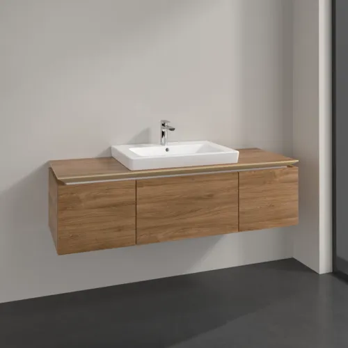 VILLEROY BOCH Legato toaletní skříňka, 3 výsuvy, 1400 x 380 x 500 mm, dub Kansas / dub Kansas #B68400RH, obrázek 2