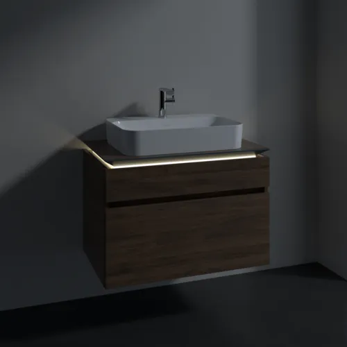 VILLEROY BOCH Legato toaletní skříňka, s osvětlením, 2 výsuvy, 800 x 550 x 500 mm, Arizona Oak / Arizona Oak #B754L0VH, obrázek 3