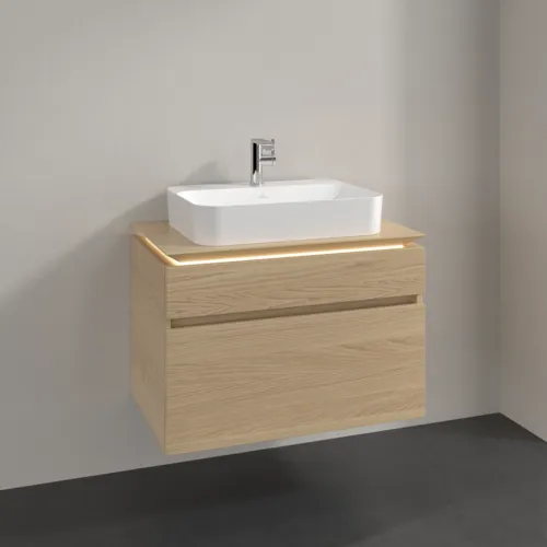 VILLEROY BOCH Legato toaletní skříňka, s osvětlením, 2 výsuvy, 800 x 550 x 500 mm, severský dub / severský dub #B754L0VJ, obrázek 2