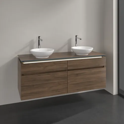 VILLEROY BOCH Legato toaletní skříňka, s osvětlením, 4 výsuvy, 1400 x 550 x 500 mm, Arizona Oak / Arizona Oak #B592L0VH, obrázek 2