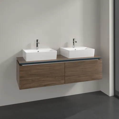 VILLEROY BOCH Legato toaletní skříňka, 2 výsuvy, 1400 x 380 x 500 mm, Arizona Oak / Arizona Oak #B66800VH, obrázek 2